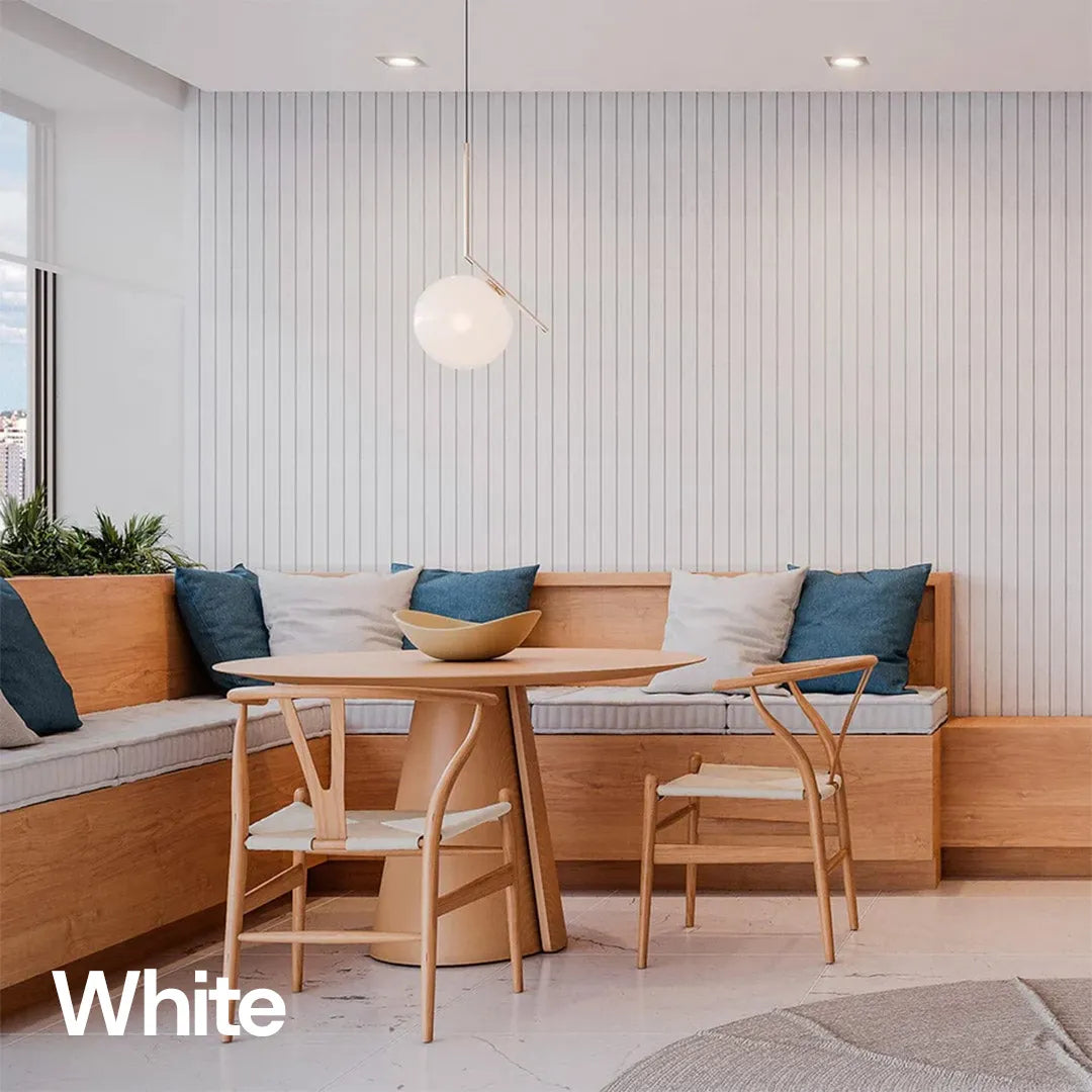 Peel & Stick Slatted Wall Panels Plus - DIY Wide Wood Look Decor