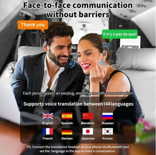 🏆#1 Best Seller💎AI Translation Wireless OWS Bluetooth5.4 Earphones (Fit iOS & Android)