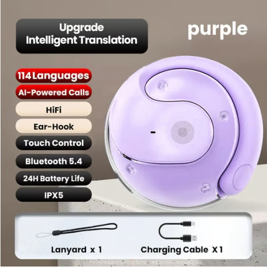 🏆#1 Best Seller💎AI Translation Wireless OWS Bluetooth5.4 Earphones (Fit iOS & Android)