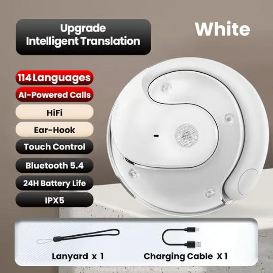 🏆#1 Best Seller💎AI Translation Wireless OWS Bluetooth5.4 Earphones (Fit iOS & Android)
