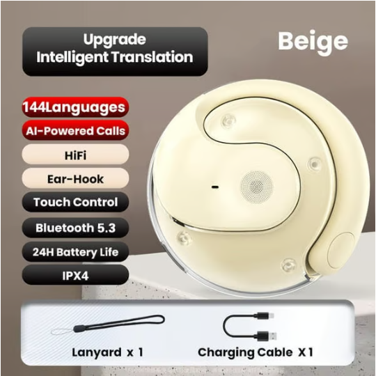 🏆#1 Best Seller💎AI Translation Wireless OWS Bluetooth5.4 Earphones (Fit iOS & Android)
