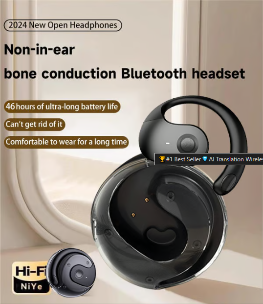 🏆#1 Best Seller💎AI Translation Wireless OWS Bluetooth5.4 Earphones (Fit iOS & Android)
