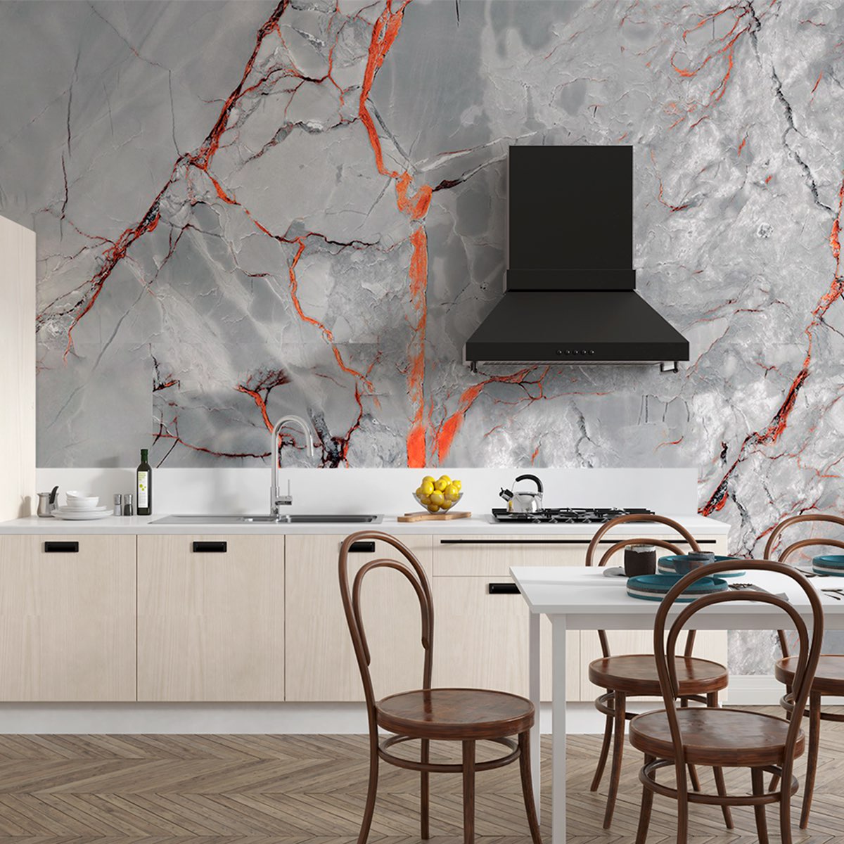 Marbled Vinyl Tiles (2.7m x 1m)